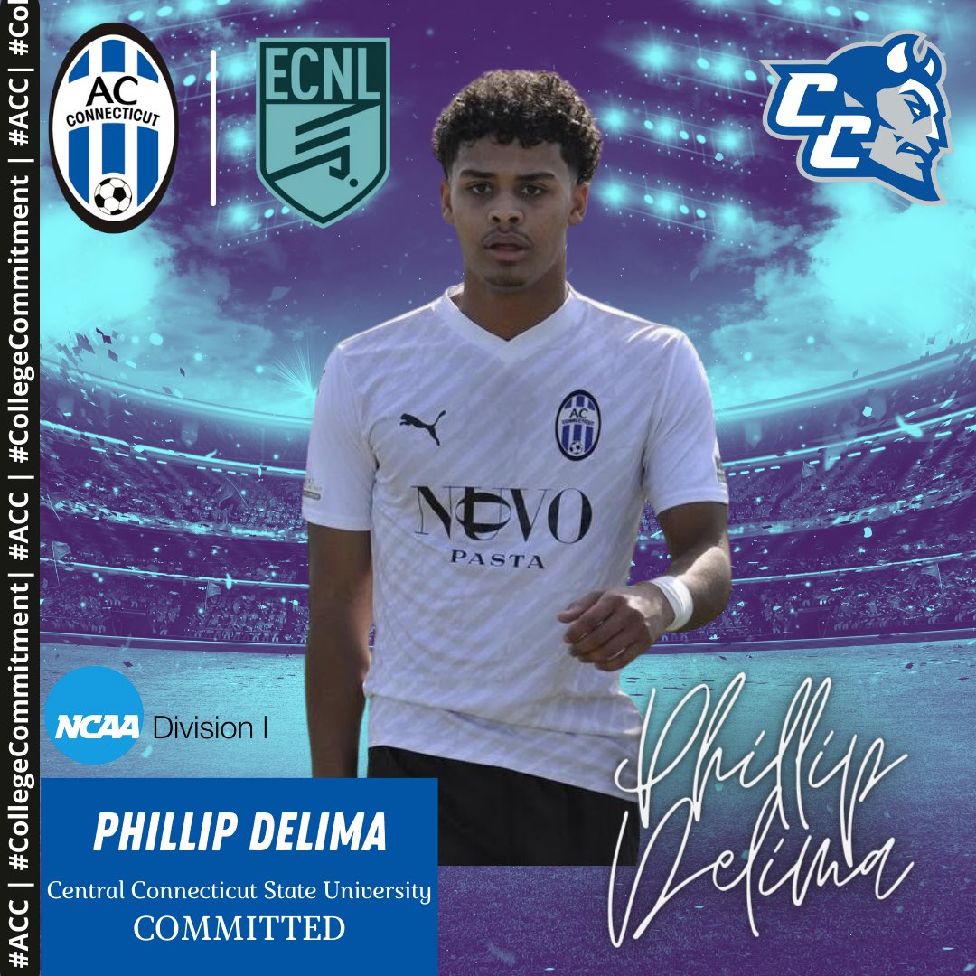 Congrats to Phillip DeLima who recently announced his commitment to continue his academic & athletic career at @CCSUMensSoccer. Phillip has spent the past two seasons with our U20 @USL_Academy team, including a 3rd place finish at the 2023 USL Academy National Championships.