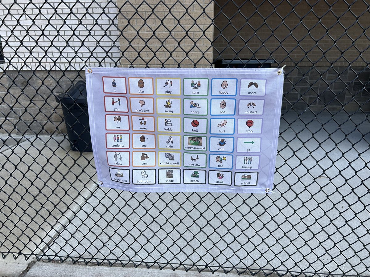Today we added communication boards to our playground! #accessibilityforall #allmeansall #sjeshines