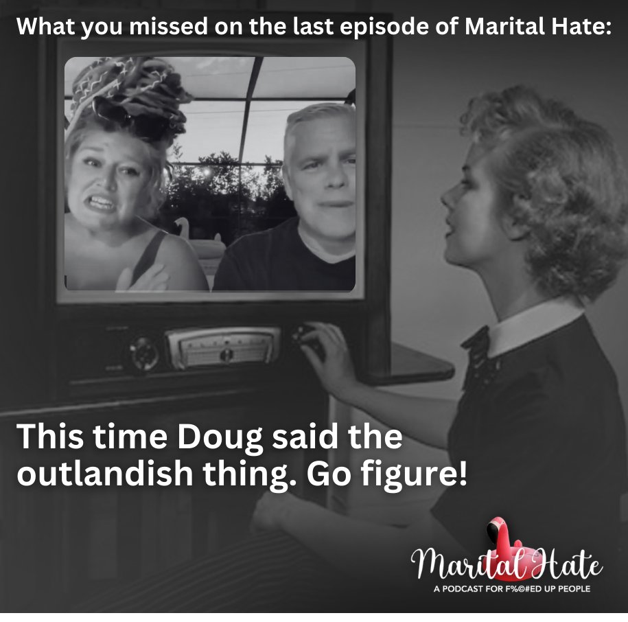 🎙️ Missed out on the latest Marital Hate episode? Doug was at it again, saying the most outrageous things! Tune in for the fun! #MaritalHate #PodcastLife #LiveInteractive #ComedyGold #DougAndStacy