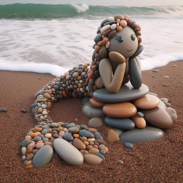 How creative is this!?! A cool mermaid if there ever was one!