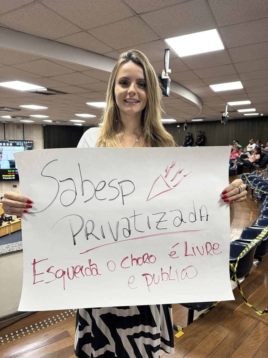 Privatização da SABESP aprovada em SP. O choro é livre😘