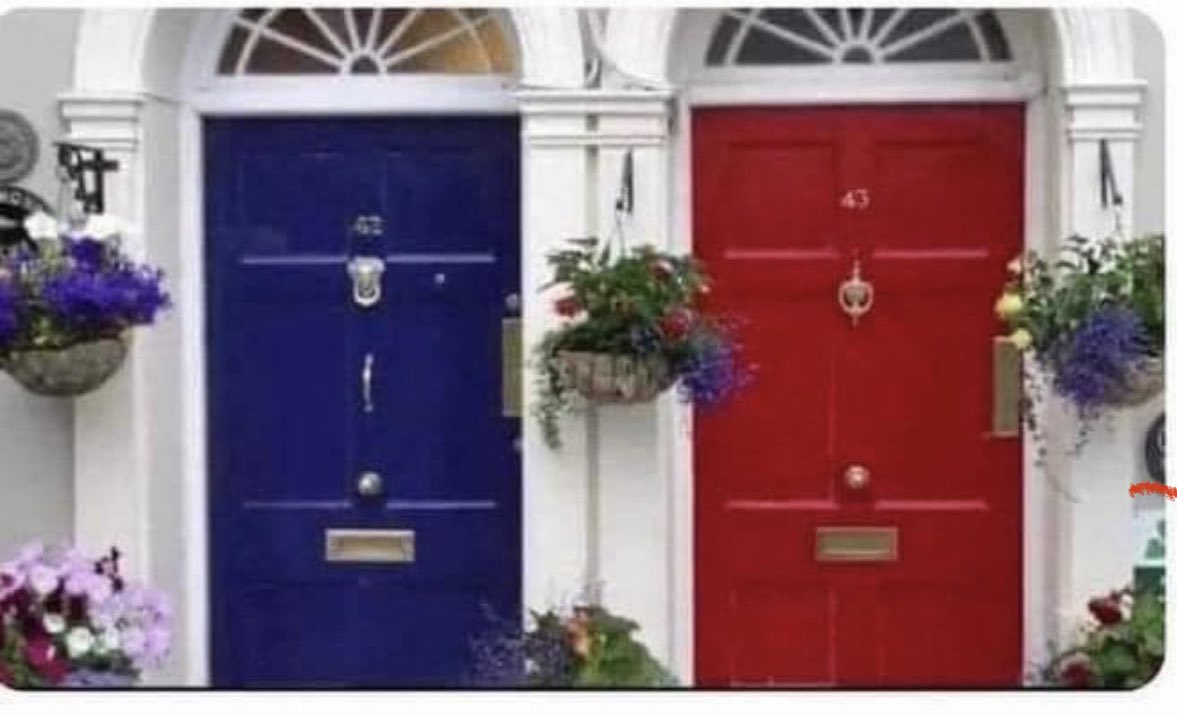 Blue door: $1,000,000 Red door: A full day with me, Elon Musk Which are you picking?