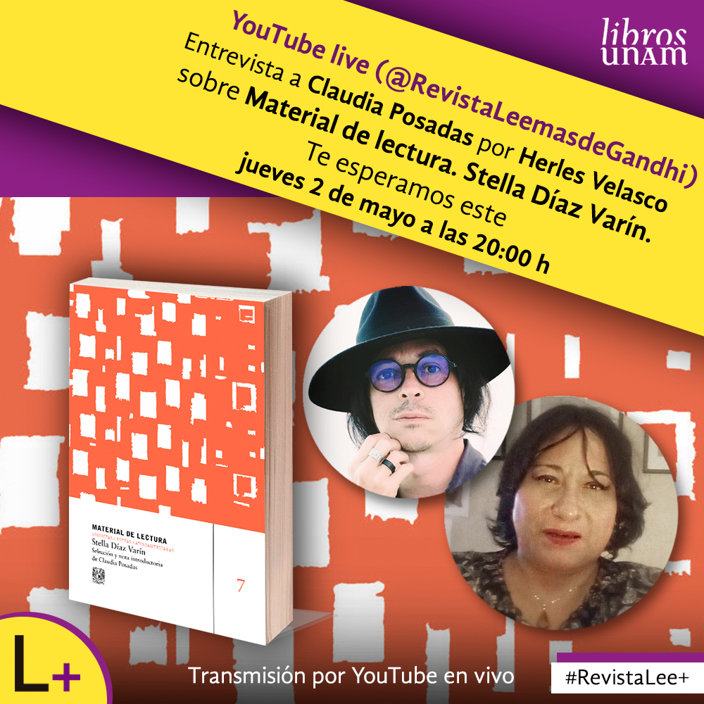 ¡Que no pare la poesía! ❤️‍🔥✒️ Hoy estrenamos una entrevista increíble: Herles Velasco platicó con Claudia Posadas sobre Stella Díaz Varín, la poeta chilena más punk. ¡Disfruta esta charla a partir de las 20:00! @librosunam @lacevos @pulsarprensa 👉youtube.com/watch?v=ik-r6T…