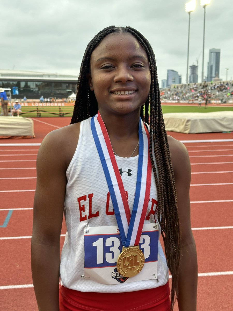 Say hello to El Campo sophomore Madison Holmes your state champion in the 100-meter dash. Holmes has won Wharton County’s first gold medal at the UIL state track meet. 

Look for more coverage in the next edition of the warden County Leader-Journal.