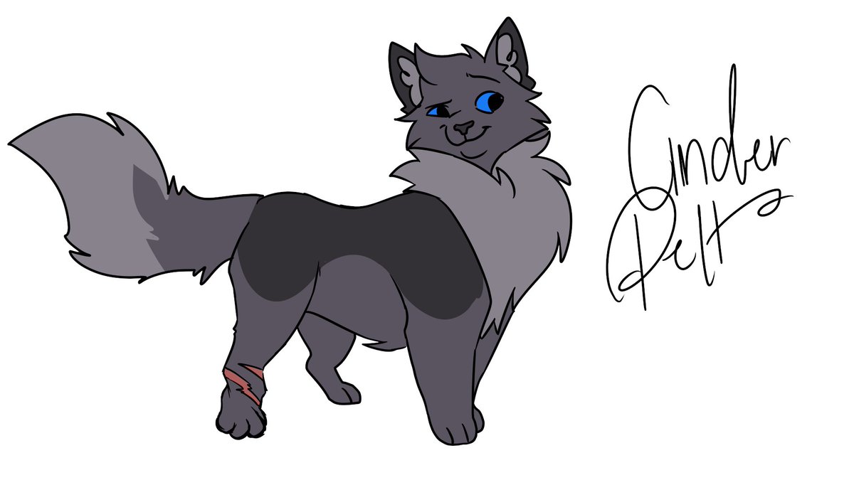 Cinderpelt was next!! she's been ready for a redo for a long time now ayyo 

#warriorcats #Cinderpelt