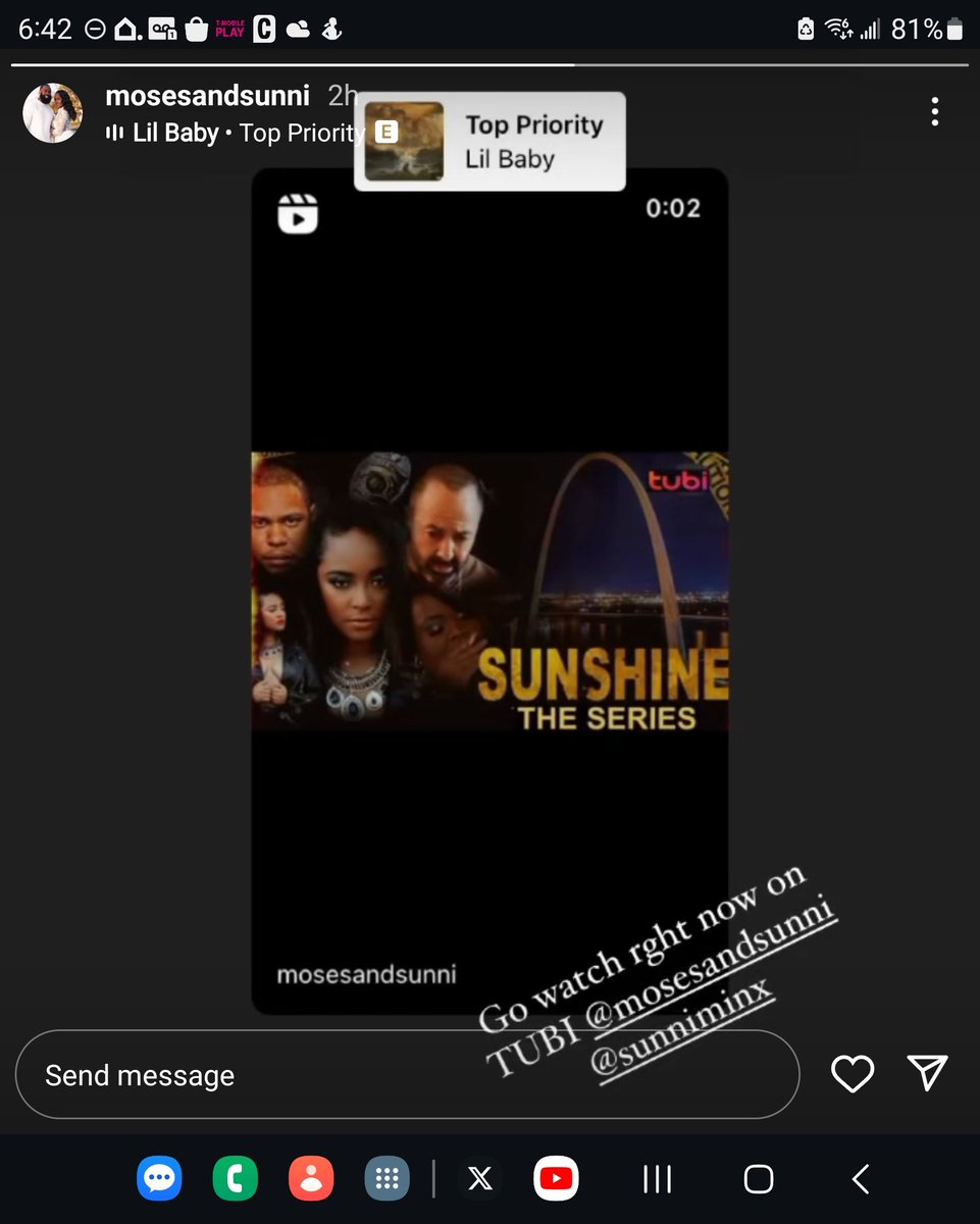 Okay new series on Tubi by Own's #LAMH #SunniMinx. This couple is already showing different businesses. #Tubi #BlackTV #mosesandsunni