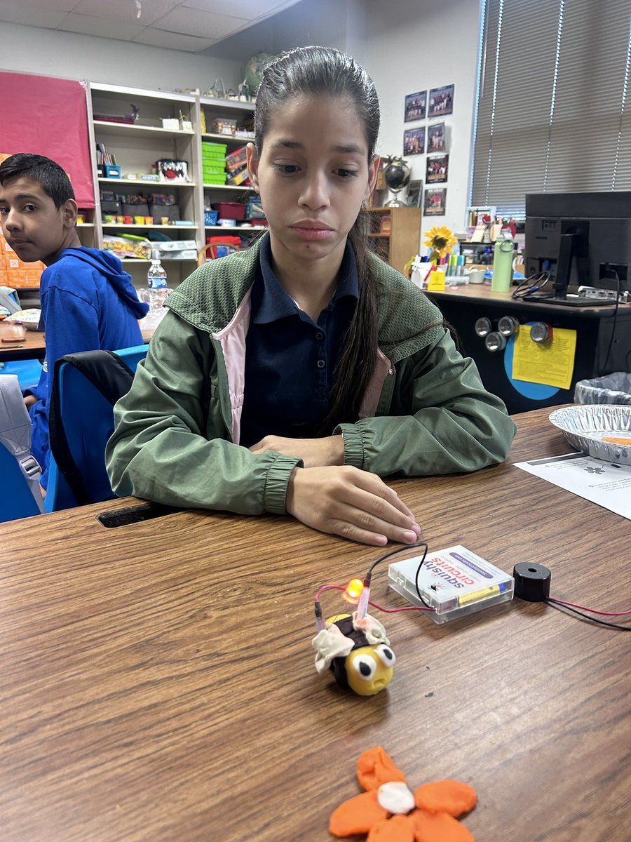 Spiral review of electricity, conductivity, and circuits with #squishycircuits Also they did amazing play dough creations.. win WIN! @Enrichment_IISD @farinefalcons