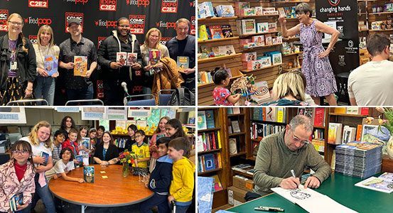 Recently, book bans were the subject of a panel; @diannewrites held a storytime; author-illustrator Elisha Cooper showcased his drawing skills; and students welcomed Lynne Kelly for a visit in this week’s In Brief pwne.ws/4bDSF1x
