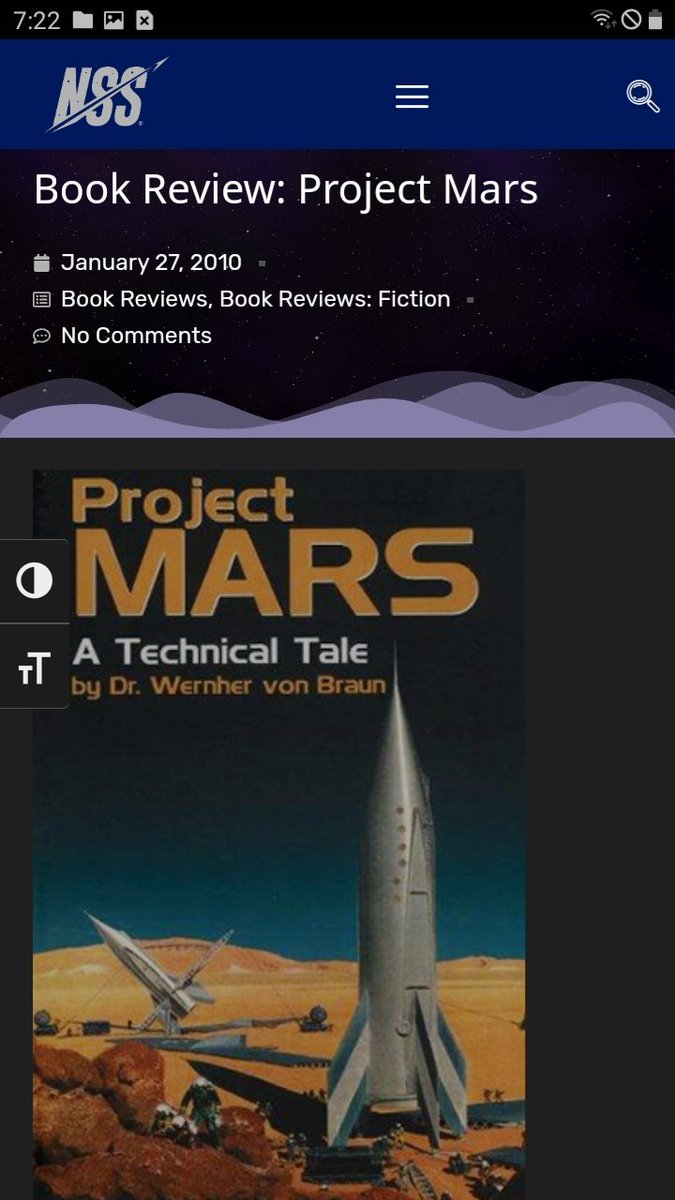 N.A.SA. ... VON BRAUN'S BOOK..... SAYING .. .... ELON ........... THE MAIN CHARACTER GOES 2.. MARS AND NUK FALLOUT. HUUMMMM...