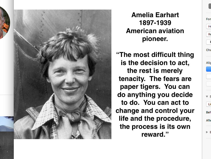 Traveling Together to a New America.
'The Journey, the Story & the Book':
bit.ly/3iejVZH

#earhart #ameliaearhart #womanaviator #womanpioneer #aviationpioneer #decidetoact #nmrk #changeyourlifenow #changeyourlife #believeinyourself #tenacity #decision #overcomingfear
