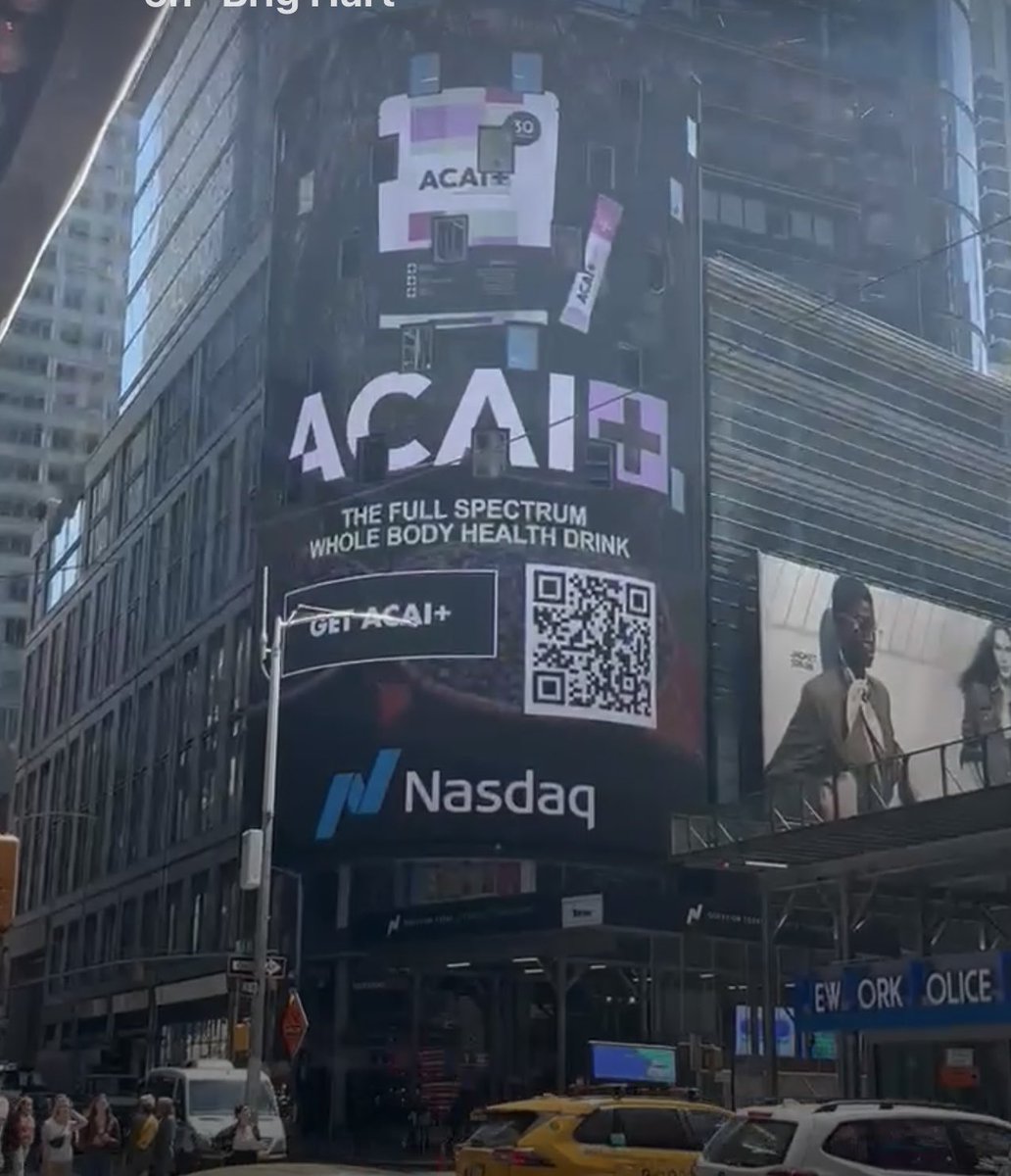 We just made Times Square! 🙌🏼

Açaí+  This is the best health drink on the market.  

Decreases inflammation in the body! 

Order here 👇🏼 #Trump2024 #acaiplus #immunehealth #immunity #health 

stoplightgo.com/acai?ref=robma…