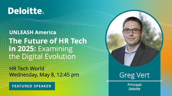 What will the future of #HRTech look like? Join our #HRTransformation leader Greg Vert at @UNLEASHgroup's #UnleashAmerica conference 5/8 at 12:45pm PST to find out. deloi.tt/49RU2bv