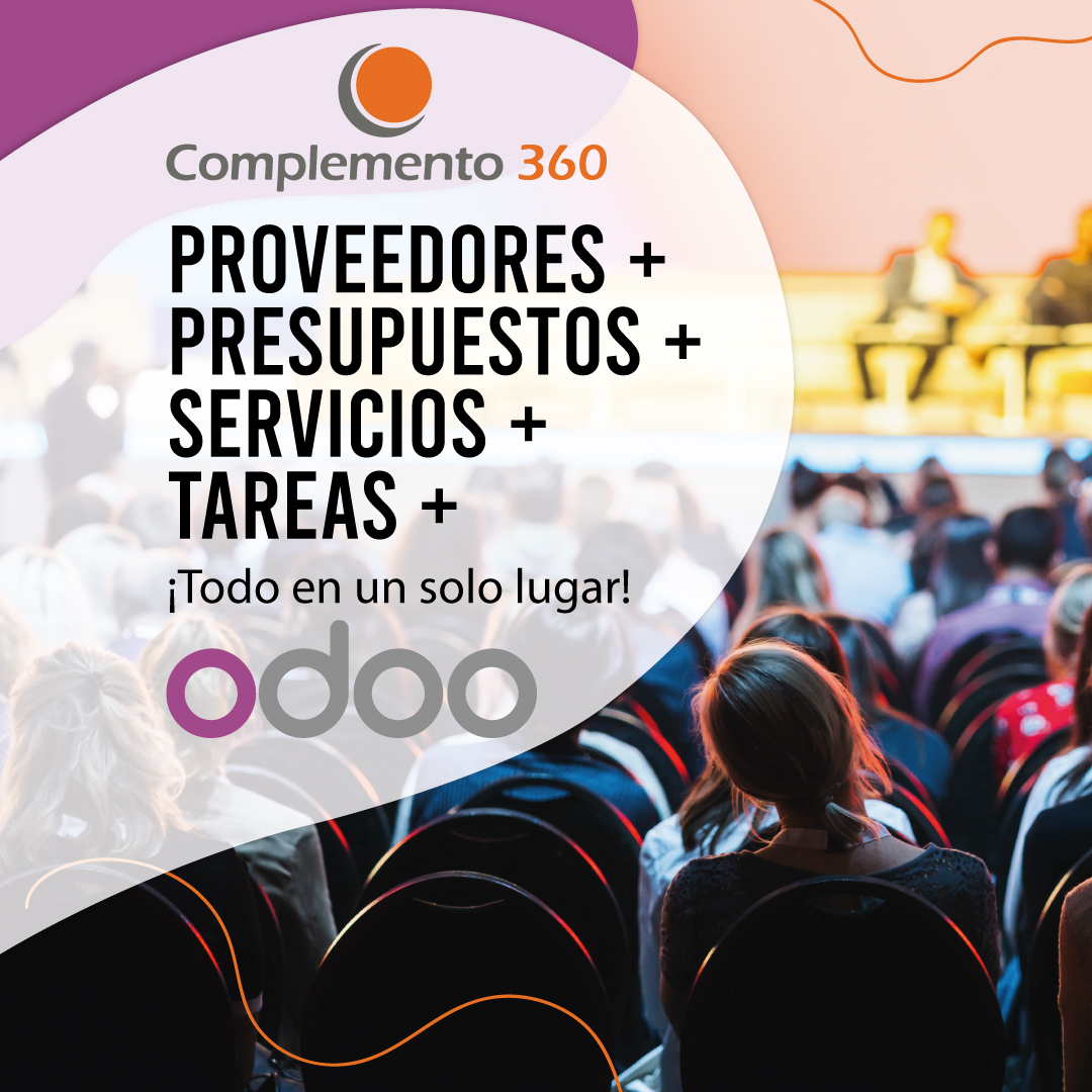 complemento360's tweet image. ¿Organizar sus eventos le quita el sueño? ¡Es hora de dejar de preocuparse y empezar a disfrutar! Con @Odoo, la gestión de eventos será una experiencia sin estrés. 🎉💼 ¡Contáctenos! ✨📅complemento360.com/odoo/ o wa.me/573157166404

💻✨ ¡Haga crecer su empresa con #Odoo!