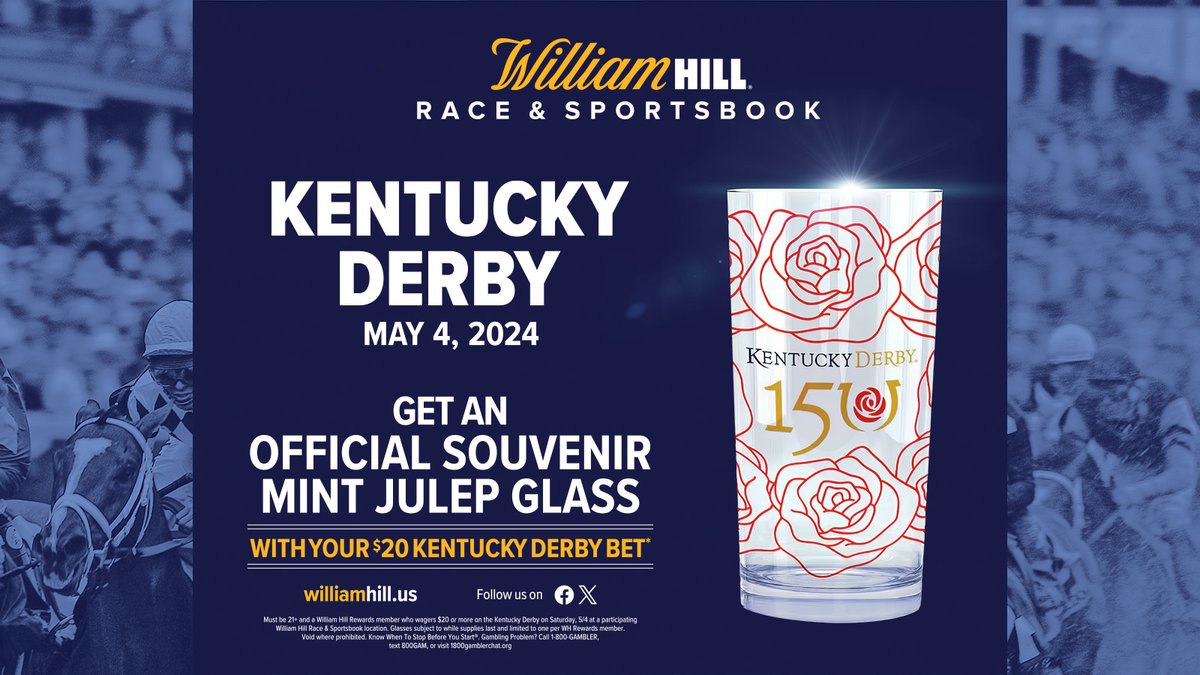 How do you get a #KentuckyDerby souvenir glass from @WilliamHillNV? When are the wine tastings? When do the pool parties start? How long is that sexy dancer guest-hosting the @Chippendales? Answers: bit.ly/4bDWxzB