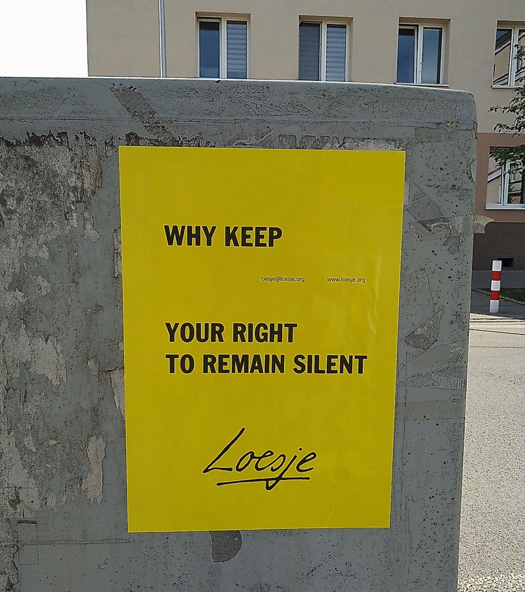 Why keep your right 
           to remain silent

#Loesje
#WorldPressFreedomDay #pressfreedom 
#freemedia #freedomofspeech #freedomofexpression