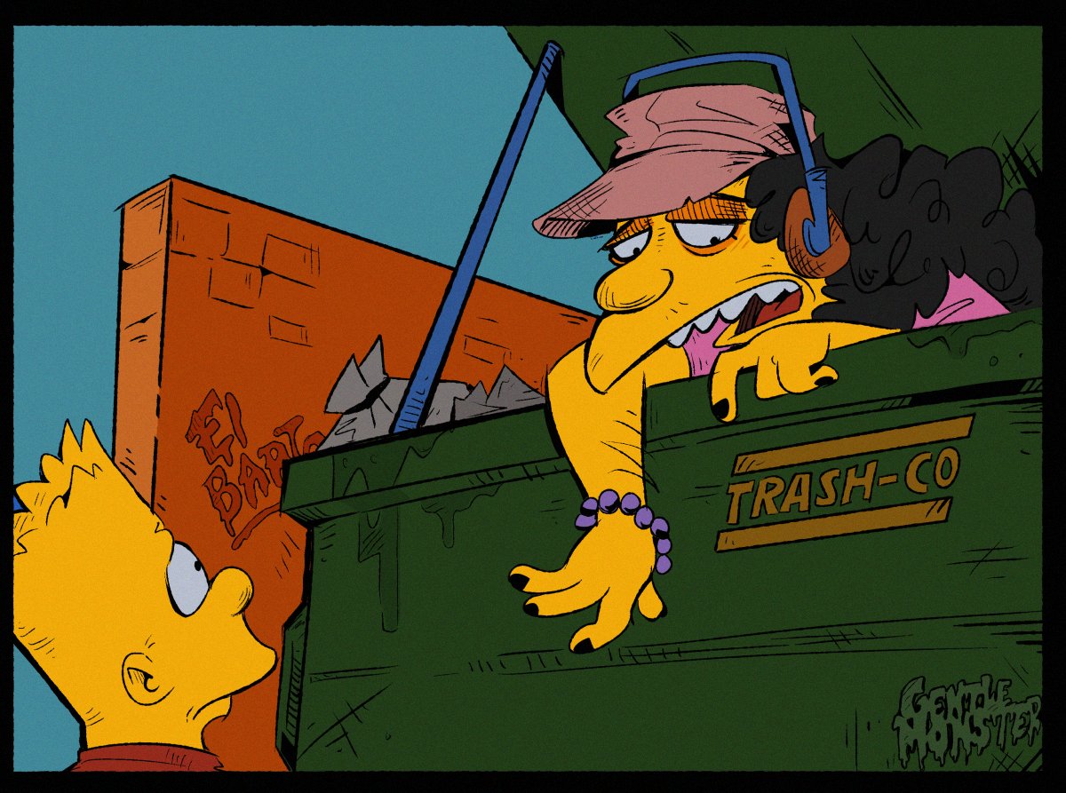 'Dumpster brand trash bins are top of the line! This is just a Trash-Co waste disposal unit.'