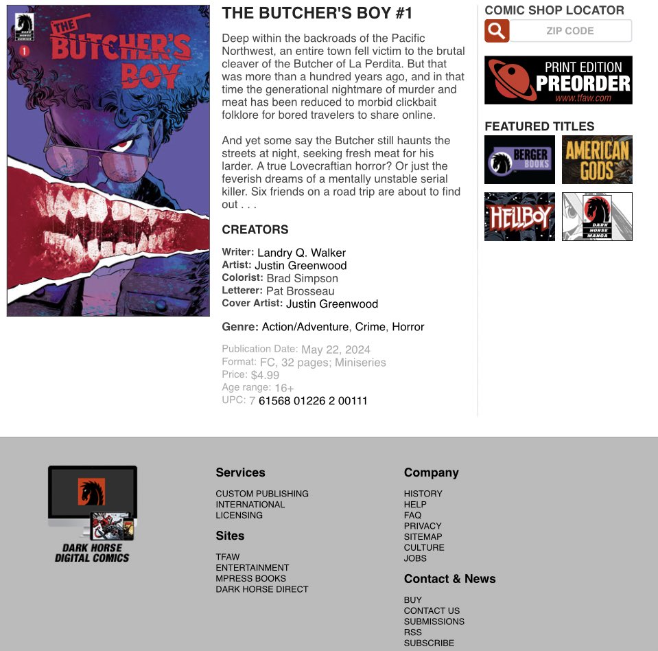 So the last couple years has been a struggle. Which I’m going to talk about now. But first… if you haven’t already talked to your retailer about ordering Butcher’s Boy, I’m going to ask you to please do it right away. ASAP. Could be final order cutoff has passed. I’m not sure.