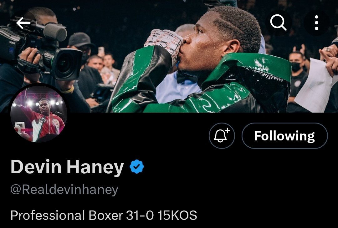 Bro didn't update bio knowing that there's a fix. He's used to getting away with these stuffs, first mexico loss and now this. Can't wait till tank knock his ass out for good🤦🏾‍♂️

#HaneyGarcia #tankdavis #fightingbass #gervontadavis