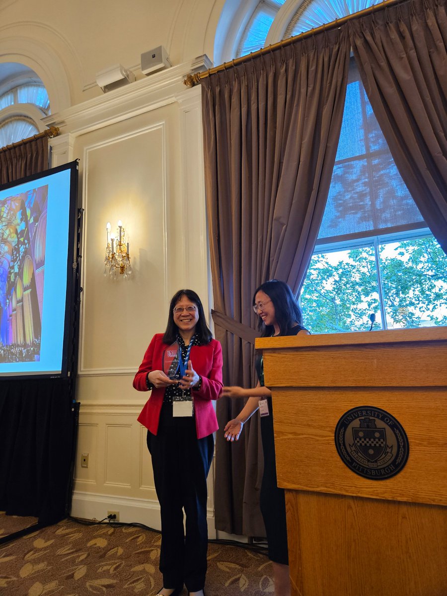 Congrats to @XihongLin for receiving the inaugural Founder's Award from @ASA_SSGG at #STATGEN2024!!! She has been a giant in the field but also selfless in service, establishing of an organization for statistical genomics! @AmstatNews @HarvardBiostats