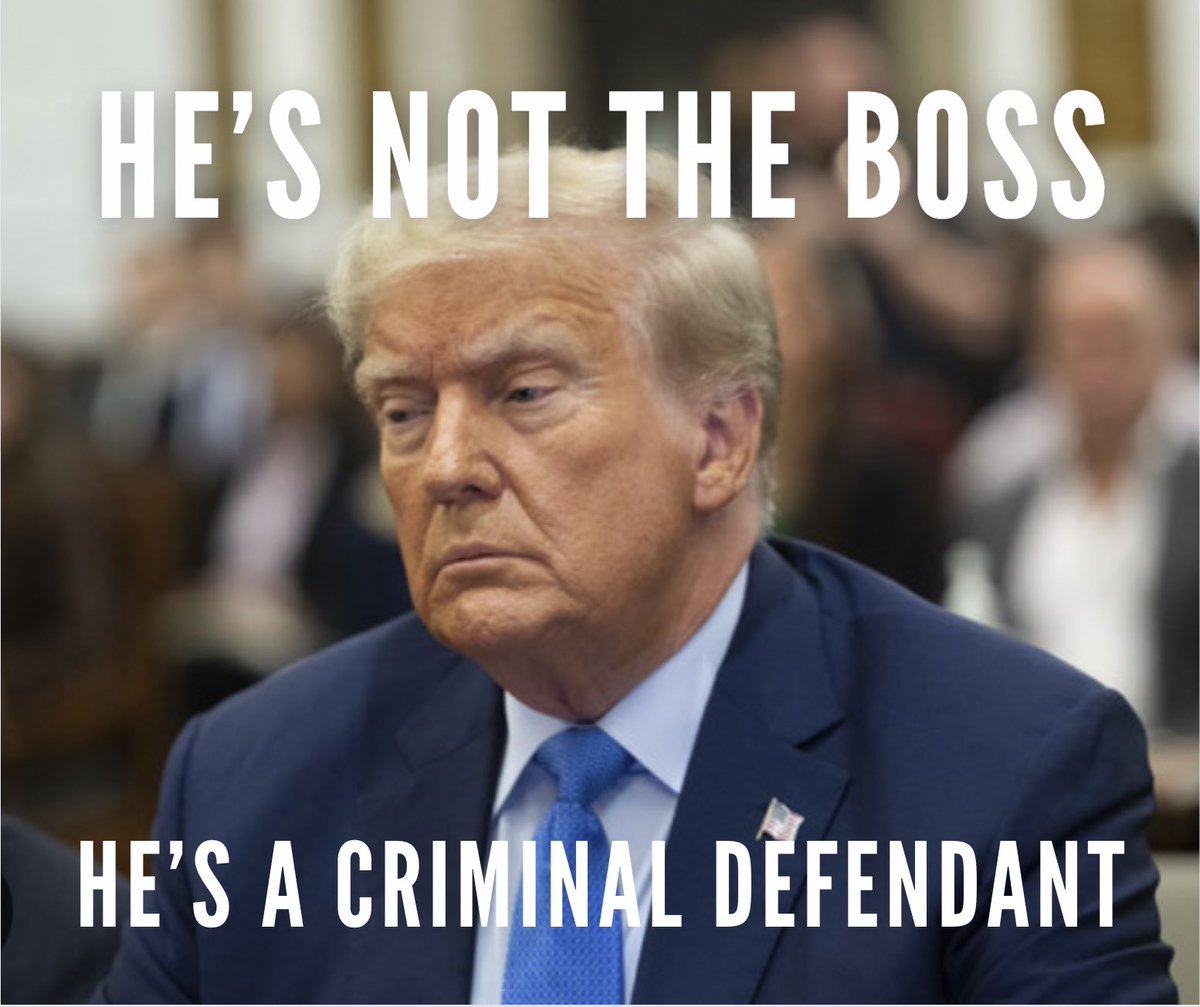 Remember that he’s accused of high crimes and misdemeanors. He’s subject to the same laws as you and me.  #TrumpCrimes