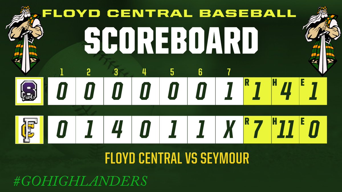 Floyd Central Highlander Baseball (@floyd_central) on Twitter photo 2024-05-03 00:00:25
