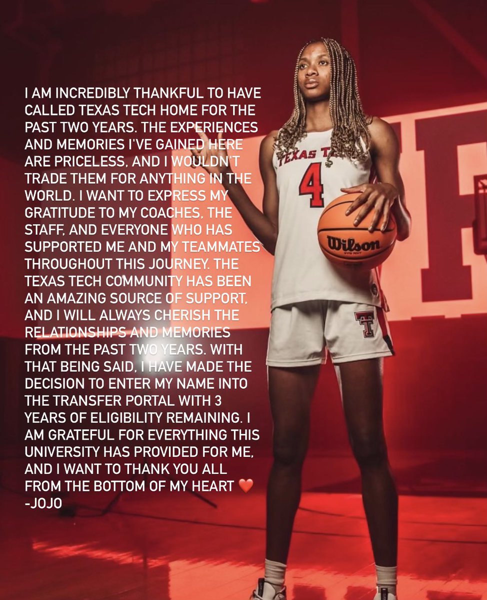 Thank you Texas Tech