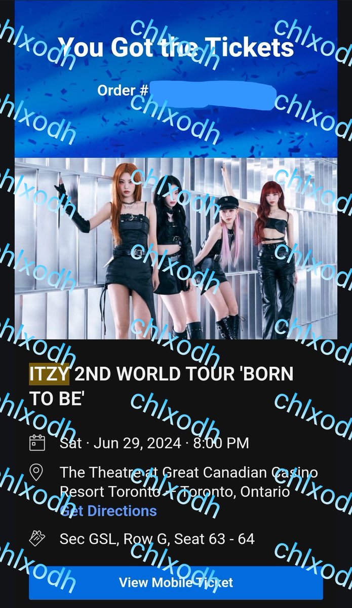 WTS 2x tickets to ITZY 2nd World Tour BORN TO BE in Toronto for face value!
Lower mid left section with rly good view!
Can't go anymore bc Canadian flights are too expensive now😔

If unable to DM my IG is the same username!

#kpop #Toronto #ITZY #ITZY_BORNTOBE #ITZY_WORLD_TOUR