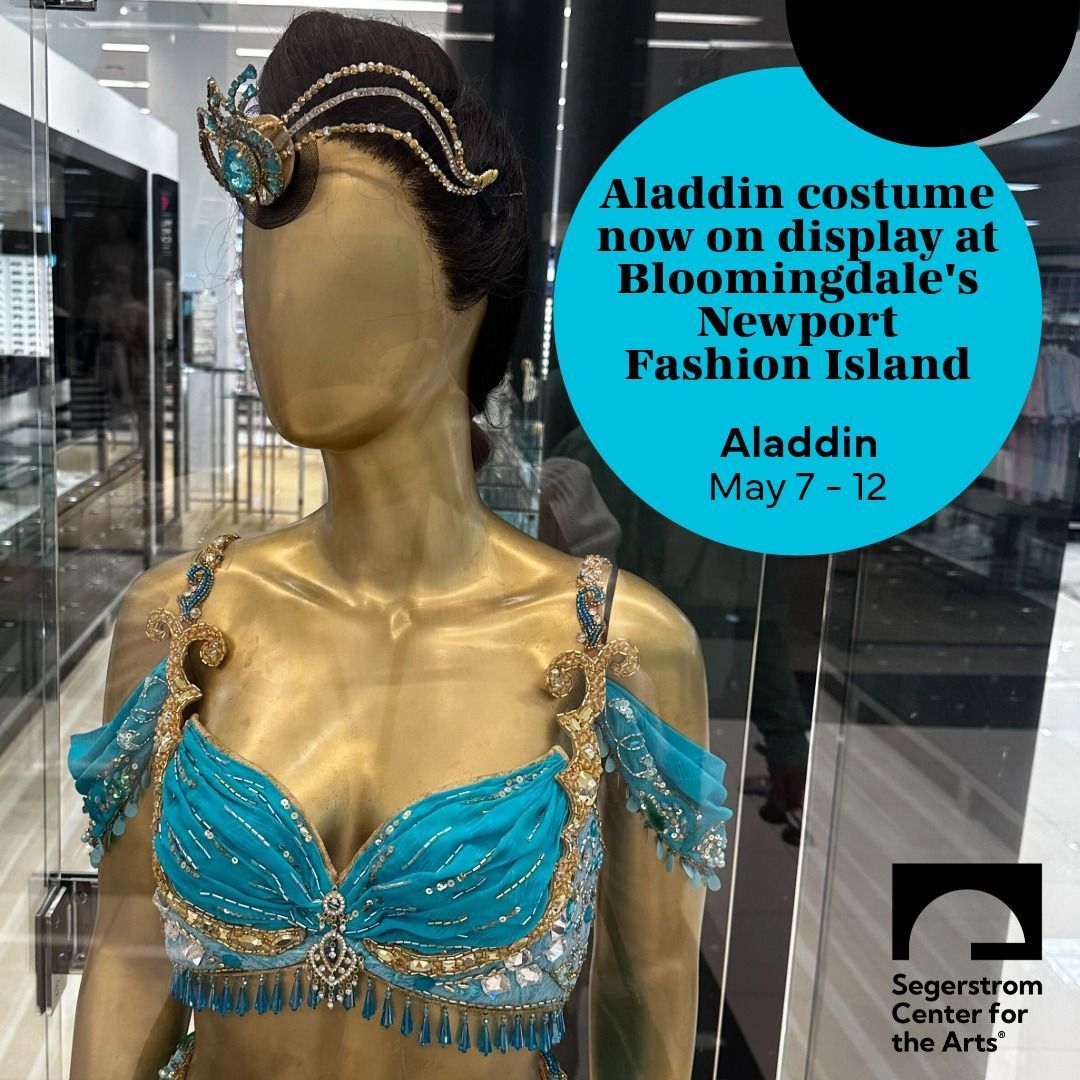 Fly into Bloomingdale's Fashion Island to get an up-close look at Jasmine's iconic costume, in celebration of Disney's Aladdin arriving next week!🧞💫🐫 Get ready for a whole week of 'Arabian Nights' starting next Tuesday! May 7 -… buff.ly/3JI1sDF