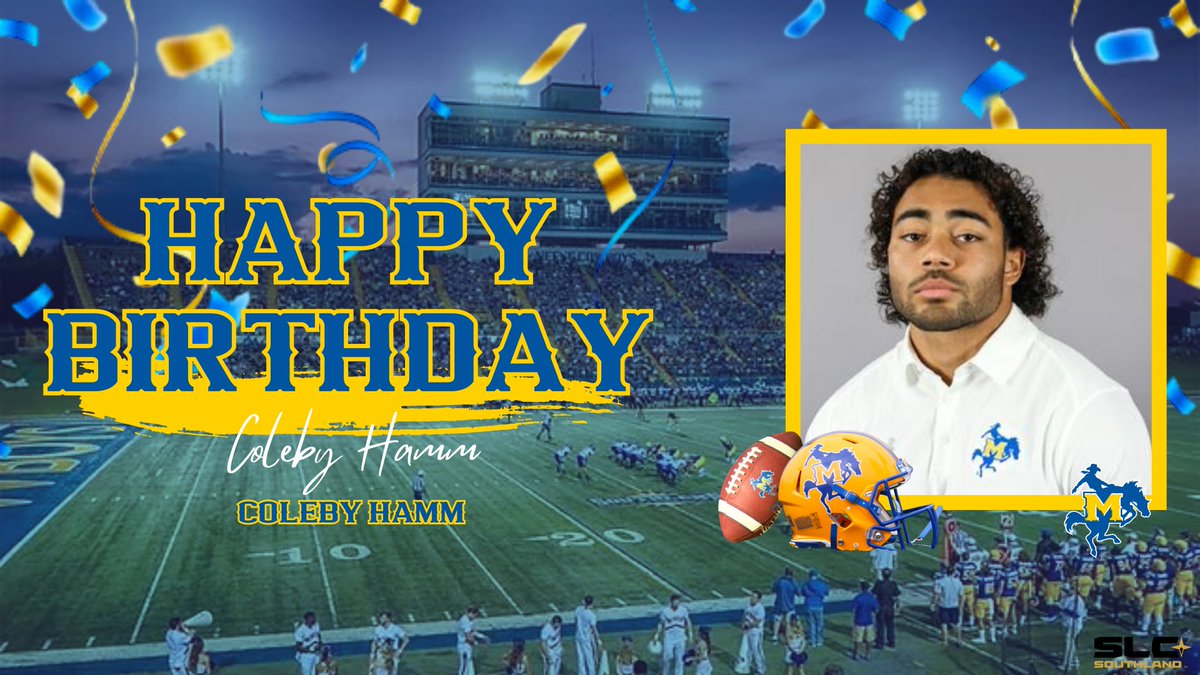 Happy Birthday to Running Back @ColebyHamm Attack those finals and enjoy this day Coleby!!!