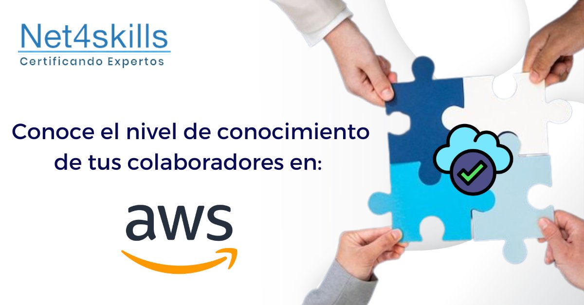 ¡Realiza nuestras PRUEBAS GRATUITAS de #AWS y descubre la experiencia que tendrán tus colaboradores al evaluarse con #Net4skills: hubs.la/Q02v5rqF0 ! 🤓  Te apoyamos con el diseño de rutas de aprendizaje para llevarlos al siguiente nivel 📈.