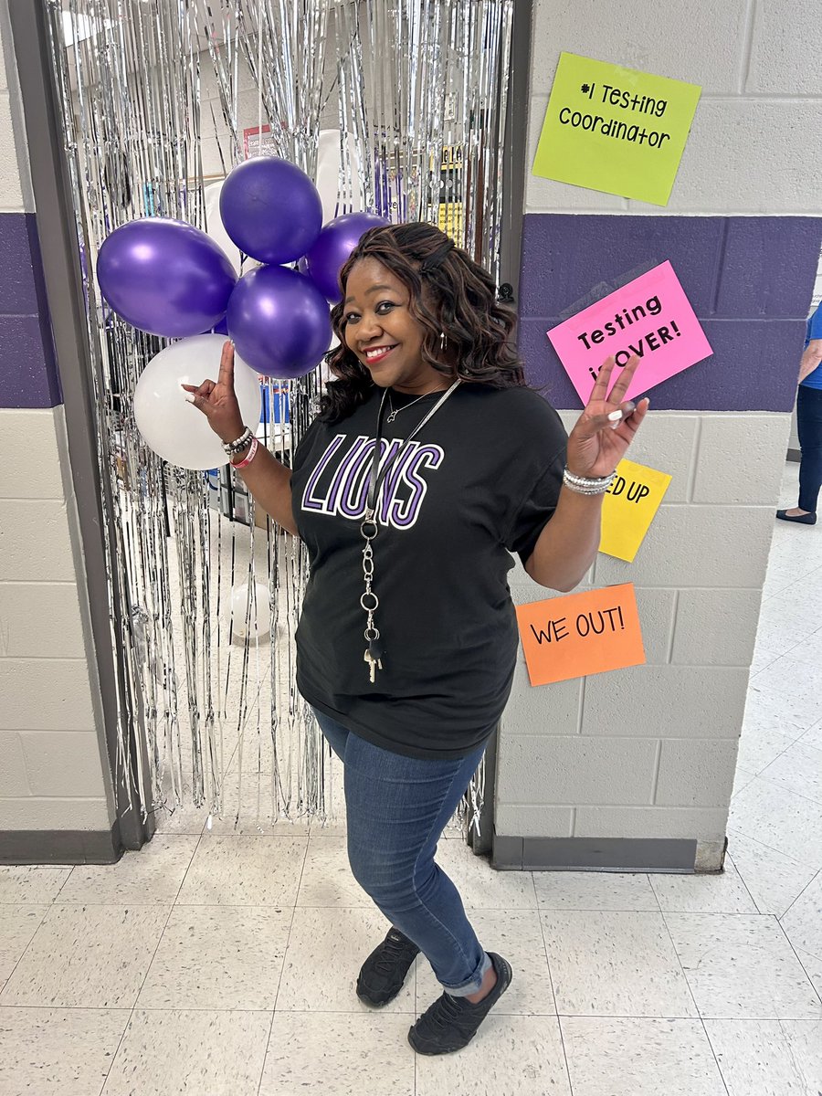 ✨Aaaaand… that’s a wrap! Testing is officially OVER and our fabulous instructional coach/testing coordinator, Mrs. Bell, is thrilled! #BarkerAwesome #WeOut 💜