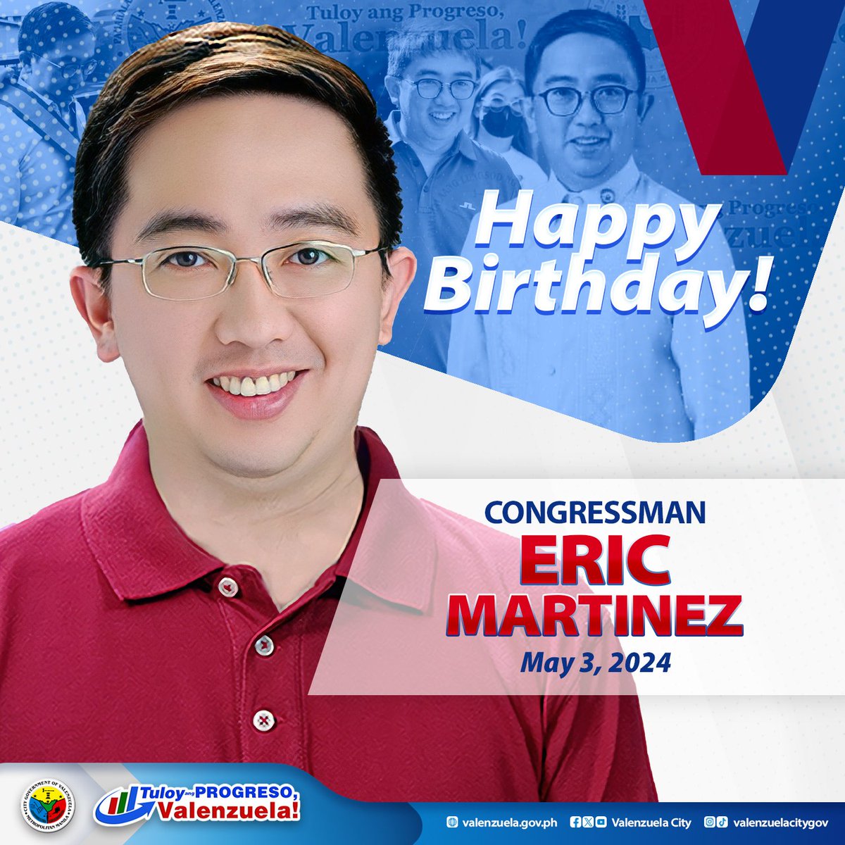 Happy birthday, Cong. Eric Martinez! 🎉🎂