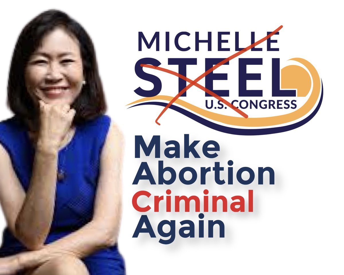 The chair of @NRCC says the GOP has a 'branding problem' re: abortion

Yup, and it's @RepHudsonNC's job to help re-elect these SoCal anti-abortion extremists :

• Mike Garcia #CA27
• Young Kim #CA40
• Ken Calvert #CA41
• Michelle Steel #CA45

They all endorse Trump too