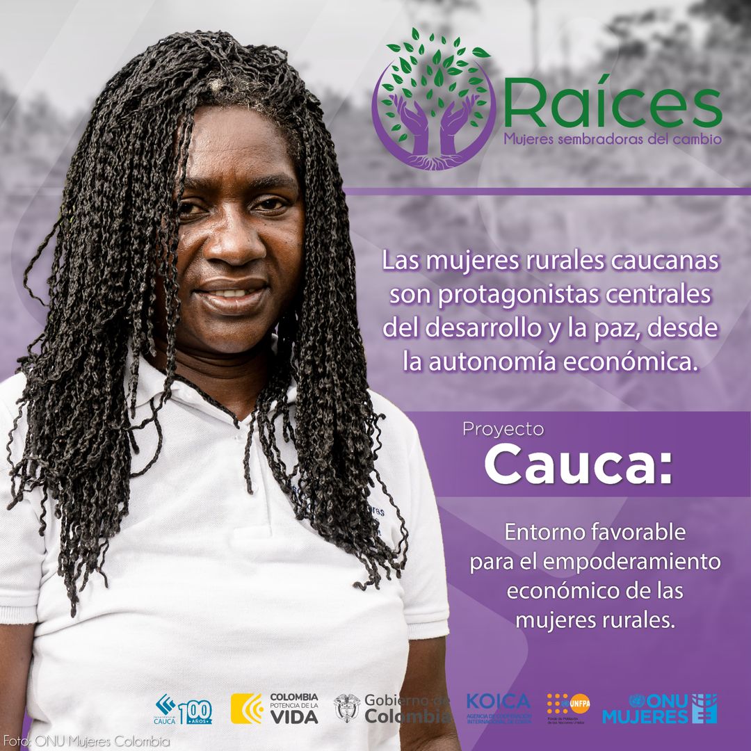 🙌Desde la #CCCauca nos unimos a ONU Mujeres Colombia, Ministerio de Igualdad y Equidad de Colombia , KOICA COLOMBIA OFFICEy al Fondo de Población de las Naciones Unidas Colombia - UNFPA, a través del proyecto #raices, con el firme propósito de lograr que el empoderamiento de las…