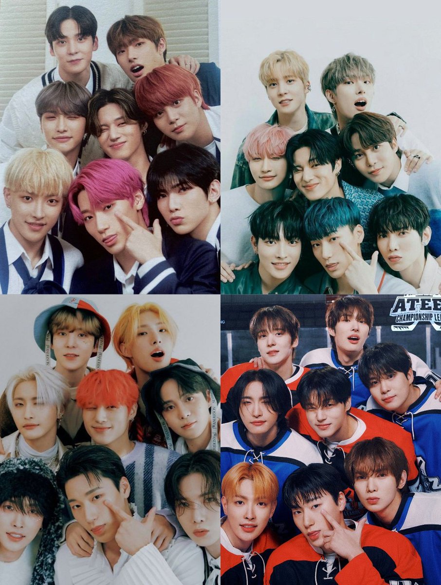 ateez throughout the years <3