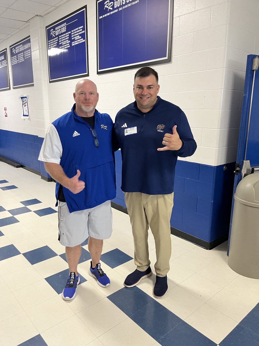 Awesome Stop @RobinsonHSFB ‼️ Thank You HC Coach Chris Lancaster & OC @CoachPilant For Your Time‼️ #PicksUp ⛏️🆙 #WinTheWest 🔵🟠