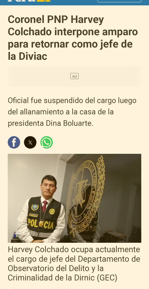 Es hora que el @Poder_Judicial_ ya deje de entrometerse en asuntos de otros poderes. La delincuencia común campea en el país y el PJ entretenido en otra cosa. 
Por otro lado el coronel HARVEY COLCHADO debería pasar ya al retiro por desleal con su institución.