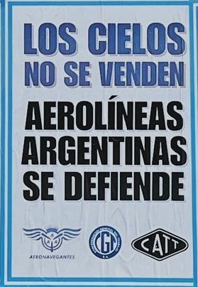🖼Quiero un cartel bien grande que diga!!
'Todos somos Aerolíneas Argentinas'🇦🇷❤
🛫La Aerolínea que trajo a miles de Argentinos en pandemia!
Te acordas?

#NoALaLeyBases