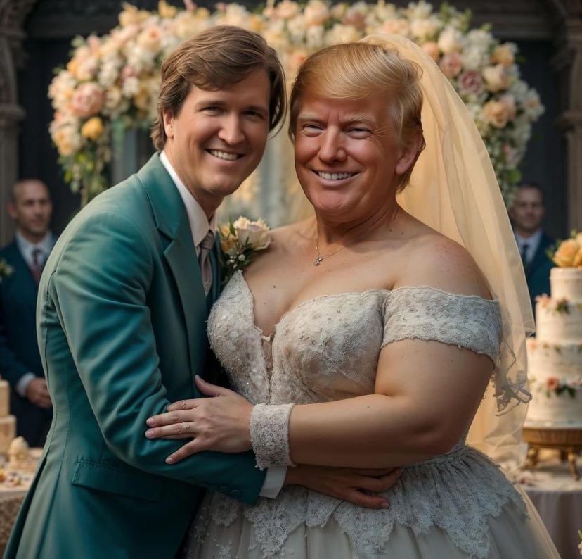 What a cute couple…Tucker and Fucker! 😂