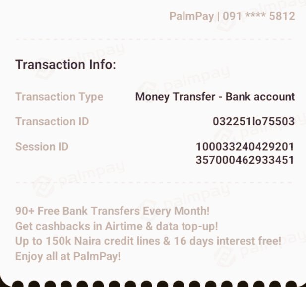 @myaccessbank 
Please have not gotten alert for the below transaction from palmpay to access since on Monday #10000 abeg oooo..