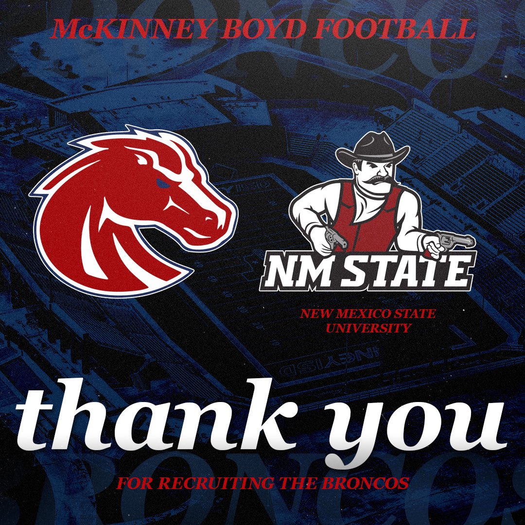 Thank you @Coach_Fishback and @NMStateFootball for recruiting the Broncos! 

Next Level Broncos!

Let ‘em run 🐴🐎🐴🐎

#AggieUp 

#TPD #UNCOMMON #BRONCODNA