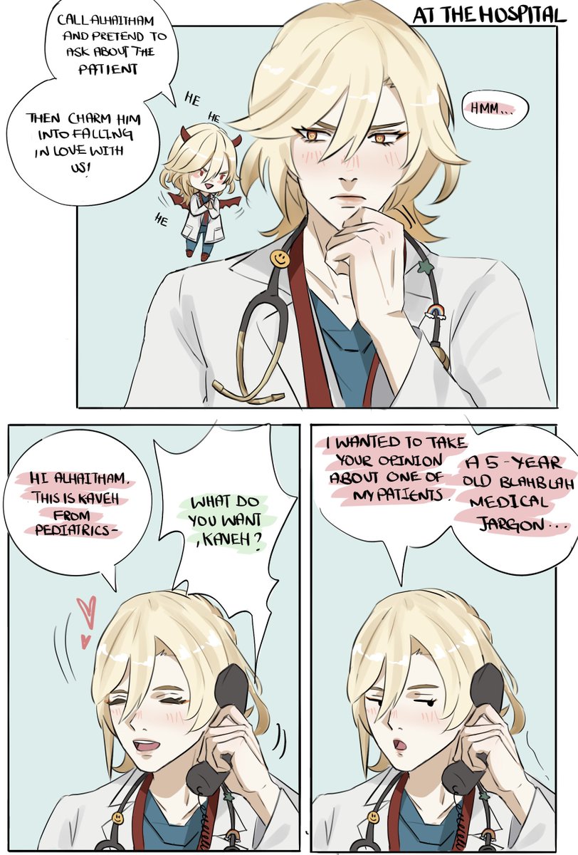 cassylovescandy's tweet photo. More of the #haikaveh doctor AU 3/3 https://t.co/vUSIXJLkpp