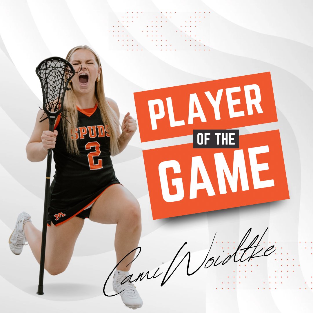 LaxMoorhead's tweet image. 1 of our 2 player of the game from today is:

 #2 captain - Cami Woidtke

#apointtoprove