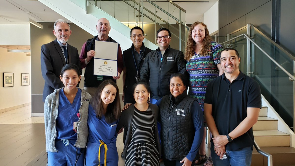 Our #anesthesiology and simulation center team hosted another great educational session with local high school students at @VAPaloAlto through the @PLTWorg and @CSAHQ partnership, and we received a Congressional Certificate of Recognition from Congresswoman @RepAnnaEshoo!
