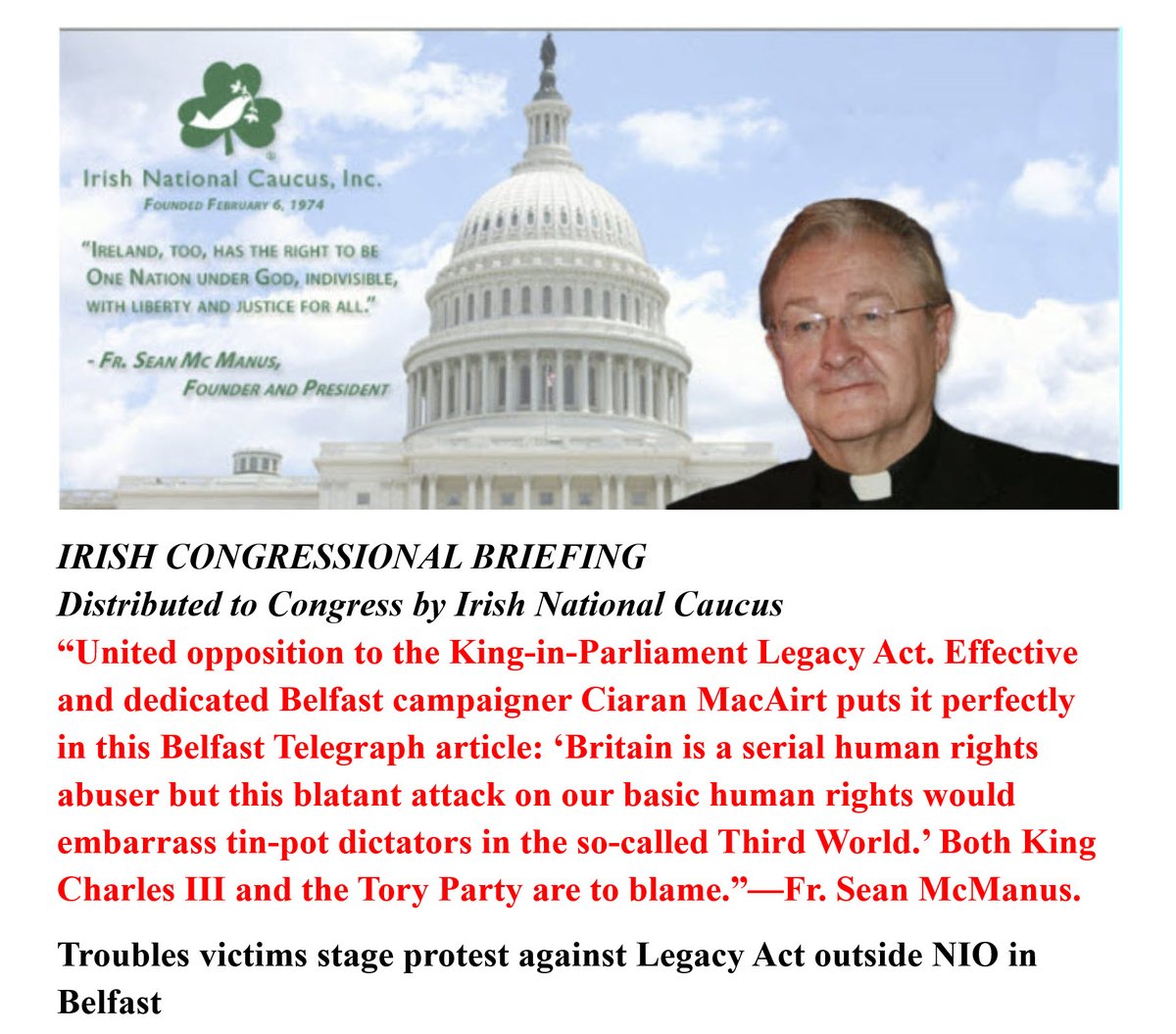 @ciaranmacairt United opposition to the King-in -Parliament Legacy Act. TO READ THE ENTIRE POST, CLICK-- irishnationalcaucus.org/21381-2