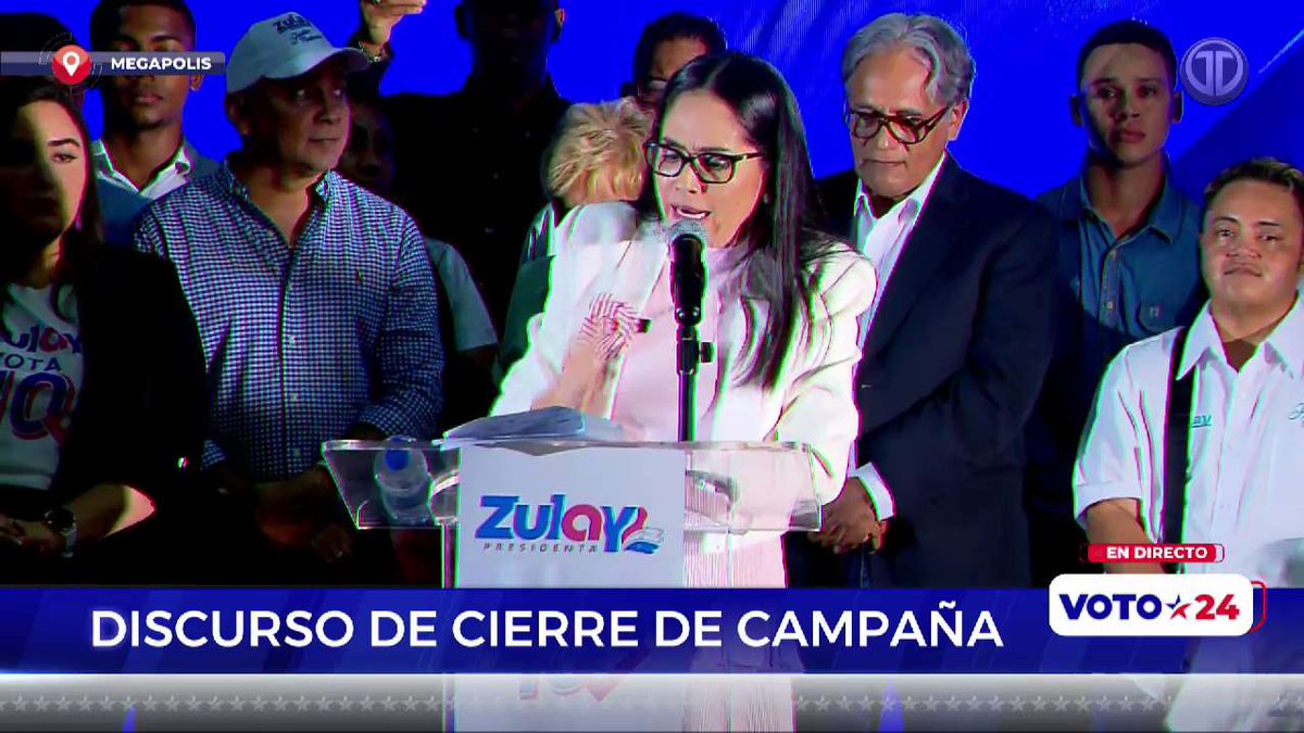 “Muchos se rasgan las vestiduras hablando de Benicio, Carrizo y Pineda, pero ¿quién ha sido la única que los ha enfrentado y denunciado en los tribunales sin temor?, esta que está aquí”, @ZulayRL en su cierre de campaña. #Voto24 #TReporta