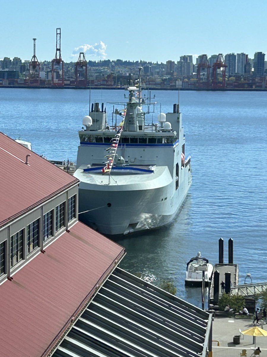 Fleet Week in Vancouver has now started, with HMCS VANCOUVER and HMCS MAX BERNAYS now alongside the Shipyard District in North Vancouver. HMVS REGINA will join tomorrow, and we will be joined by the Princess Royal to Commission MAX. Come on out and visit your RCN Vancouver.