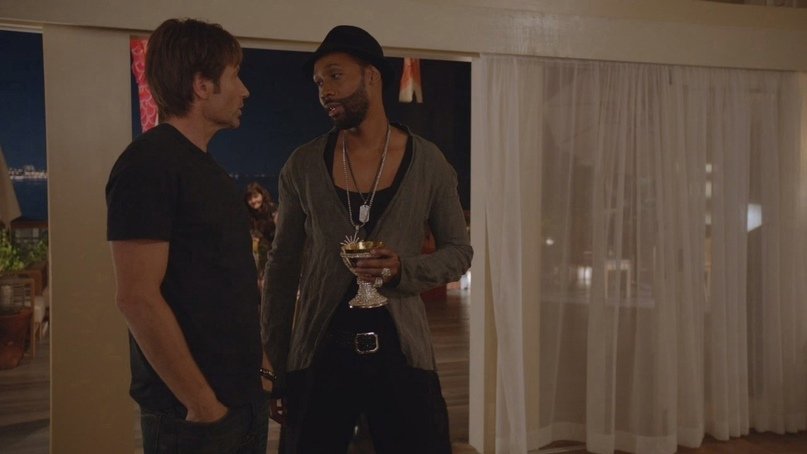 You know, it seems like I have a second chance. She thawed out a little, and I am all such a gentleman: I open the doors, thank you, please; she sneezes, and I say to her: “Bless you, bitch!”
#Californication