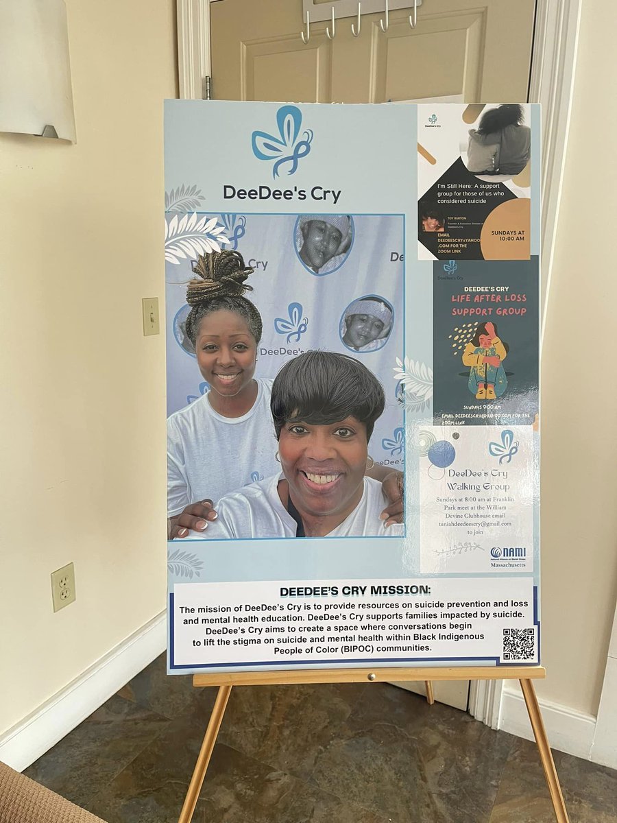 Such a wonderful evening sharing about DeeDee's Cry and the Roxbury Unity Parade at UU Urban Ministry’s Open House and Community Partners. #Boston #Massachusetts #MentalHealthAwareness #SuicidePrevention