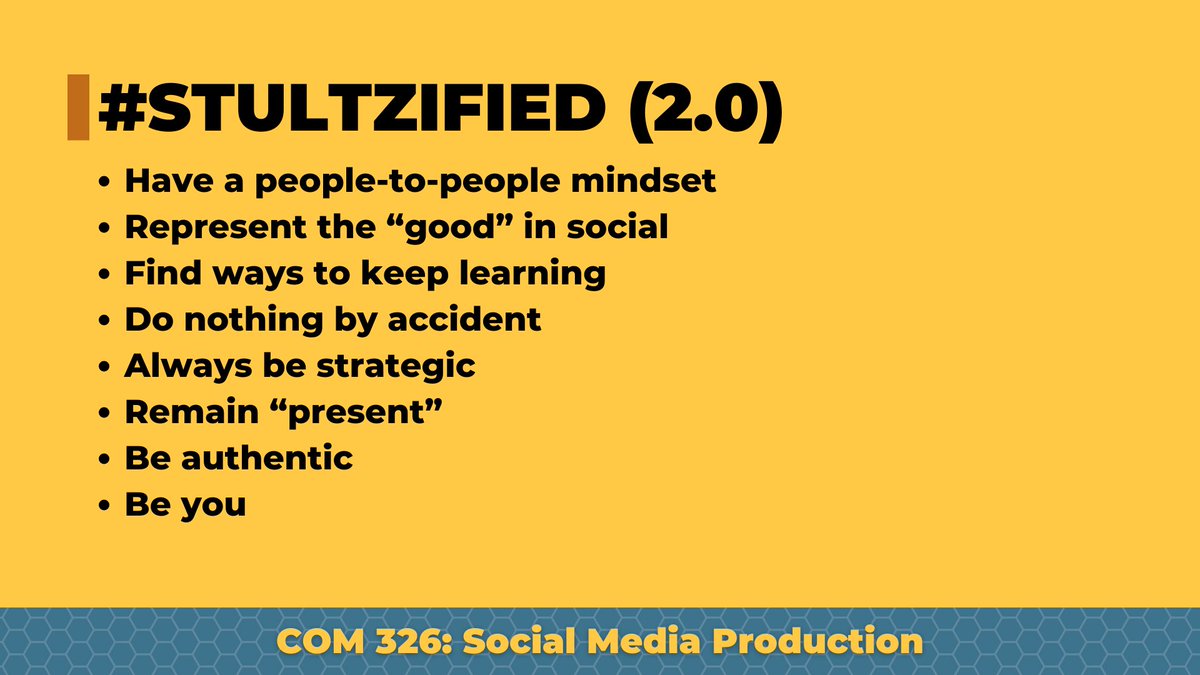 Stultzmatt's tweet photo. 1 Big Thing: #wucom326 ➡️ #stultzalum.
Congrats to the SP24 group of 326 kiddos! Live your best #stultzified (2.0) social media journey! https://t.co/cegL7LqKTv